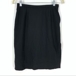 Gucci Black Skirt Lana Wool Blend Women’s Size 42